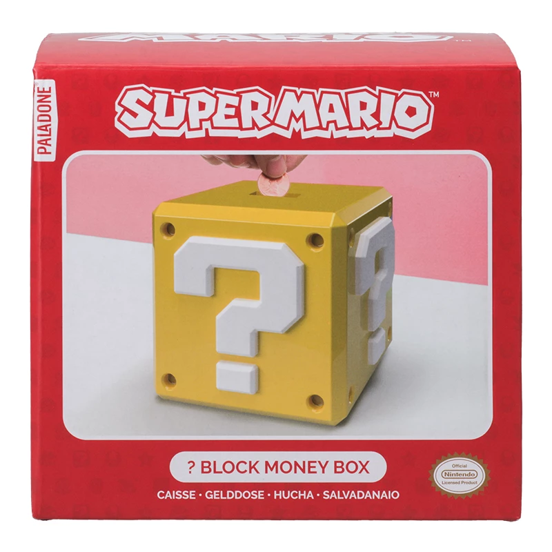 Spaarpot Paladone Super Mario vraagblok-design muntbank