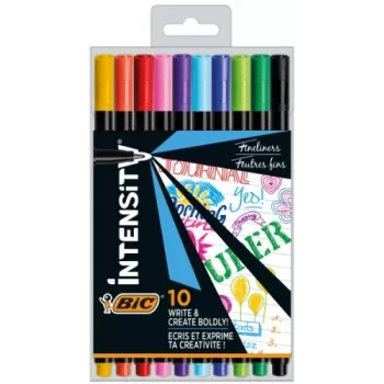 BIC fineliner INTENSITY FINE BCL meerkleurig, set 10 kleuren CEL1011727