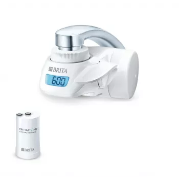Kraanwaterfilter BRITA model 1.2023.0413, 3 modi, 5-traps patroon, 600 L capaciteit, wit, 5 kraanadapters