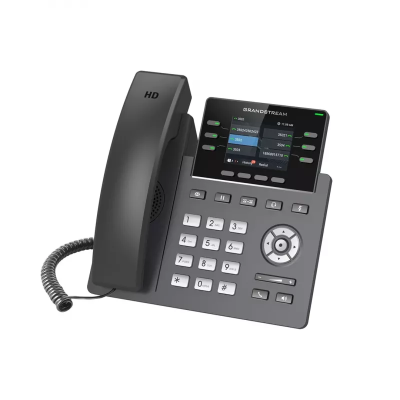 IP-telefoon Grandstream GRP2613W zwart 4 lijnen TFT 2,4 inch