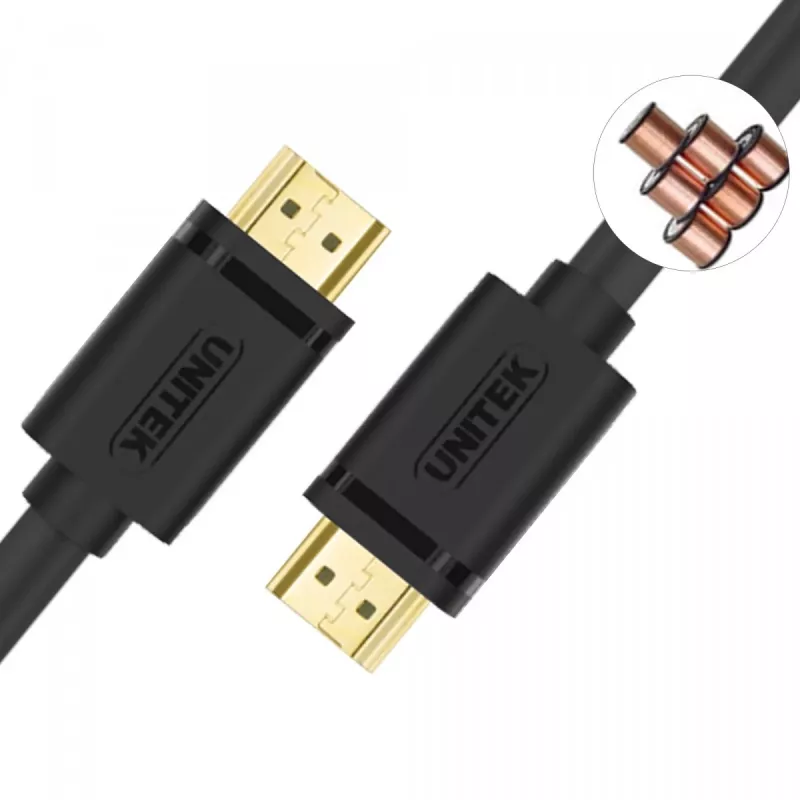 UNITEK Y-C137M HDMI-kabel 1,5 m HDMI type A (standaard) zwart