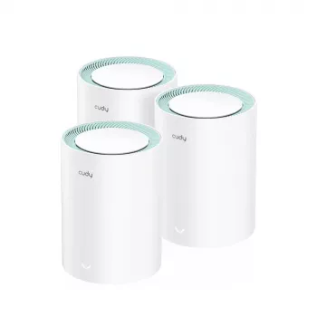 Cudy M1300 3-pack mesh-wifisysteem dualband (2,4 GHz / 5 GHz) Wi-Fi 5 (802.11ac) wit 1 intern