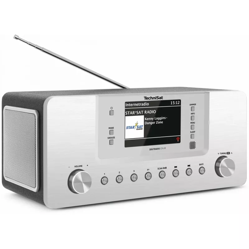 TechniSat DigitRadio 574 IR - audiosysteem - 2 x 5 watt - zilver (0001/2951)