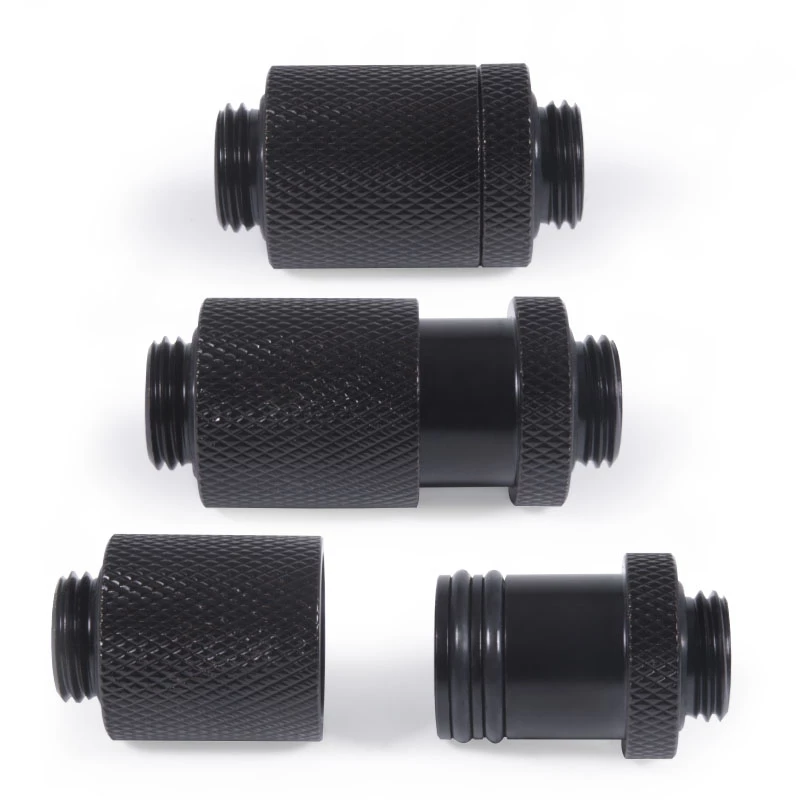 Alphacool ES D-Plug 25,5 mm G1/4 AG naar G1/4 AG - Deep zwart (17580)