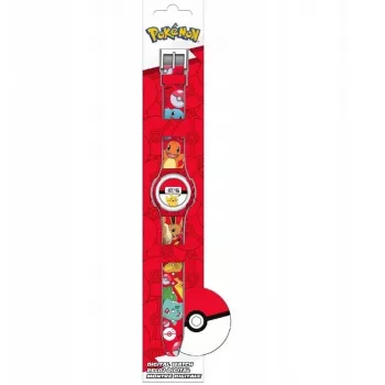 Polshorloge Kinder Euroswan Pokemon model POK4374 — analoog/digitaal kinderhorloge