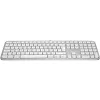 Logitech Master Series MX Keys S voor Mac - toetsenbord - volledig formaat - achtergrondverlichting - draadloos - Bluetooth LE - AZERTY - Frans - lichtgrijs (920-011626)