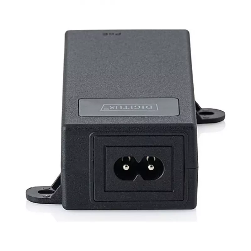PoE++-injector DIGITUS DN-95104-1 — Gigabit Ethernet 802.3bt, 60 W, 55 V, 100 m, zwart