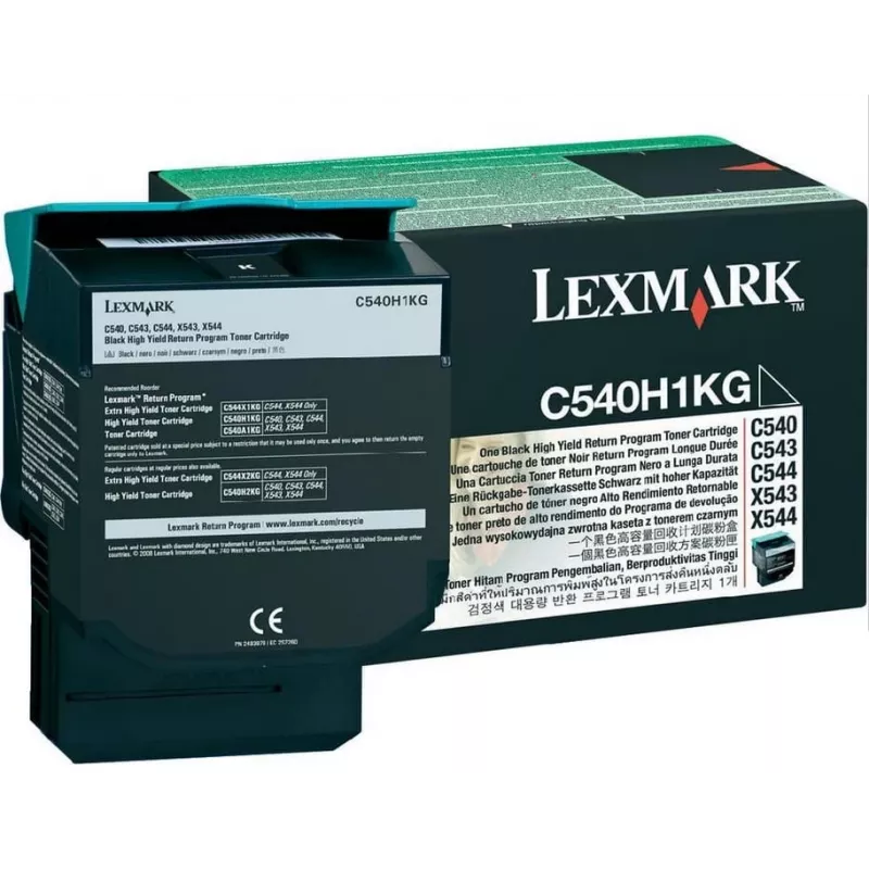 Toner Lexmark HY zwart LCCP C540 2500 pagina's