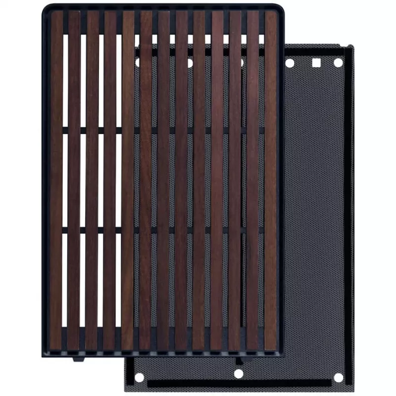 Lian Li DAN Cases A3-mATX Wood Edition frontpaneel, walnoot / zwart