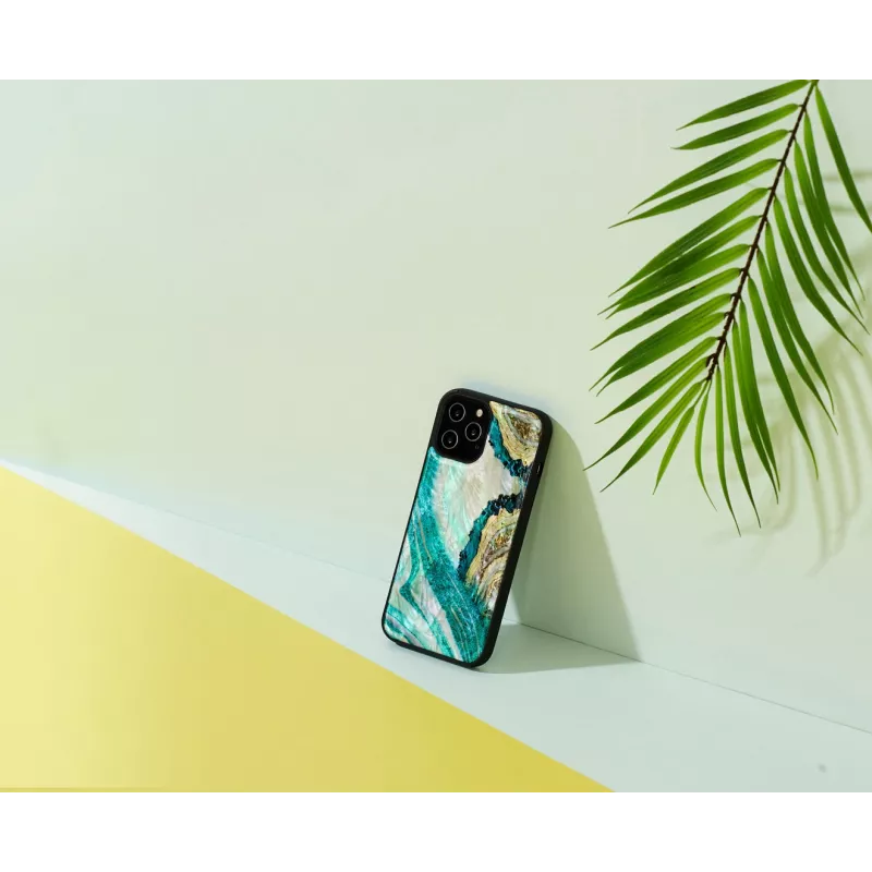 iKins hoesje voor Apple iPhone 12 Pro Max – design aqua agaat