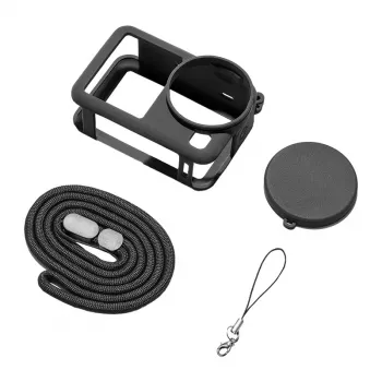 Puluz siliconen beschermhoes met draagriem voor DJI Osmo Action 6