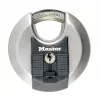 Discus hangslot MASTER LOCK 70 mm Excell roestvrijstaal, afgedekte beugel, verschillend sluitend