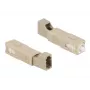 DeLOCK hybridekoppeling voor glasvezel SC simplex stekker naar LC simplex bus beige