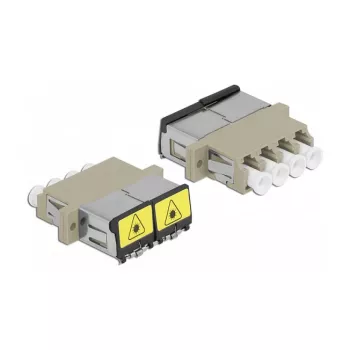 Optische koppeling DeLOCK 86904 LC quad bus naar LC quad bus multimode beige