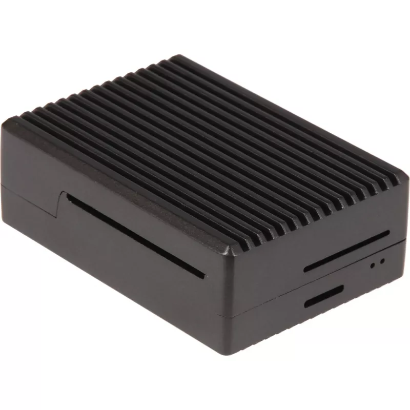 Aluminium behuizing voor Raspberry Pi 4 B (zwart (mat))