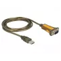 Seriële kabel DeLOCK 65840 USB Type-A DB-9 1,5 m zwart geel