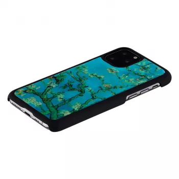Smartphonehoesje iKins voor iPhone 11 Pro – amandelbloesem zwart, beschermhoes