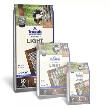 Droogvoer voor honden Bosch LIGHT 12,5 kg - volwassen, kip, 20% eiwit, 6% vet, gewrichtsondersteuning, veterinair dieetvoer