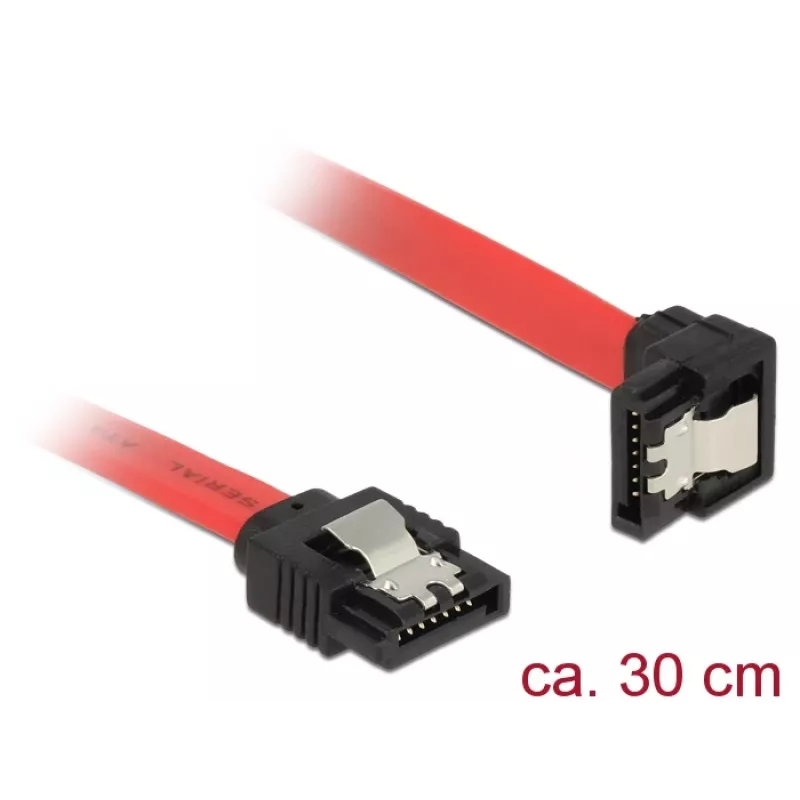 SATA-kabel DeLOCK 83978 0,3 m SATA 7-pin zwart rood