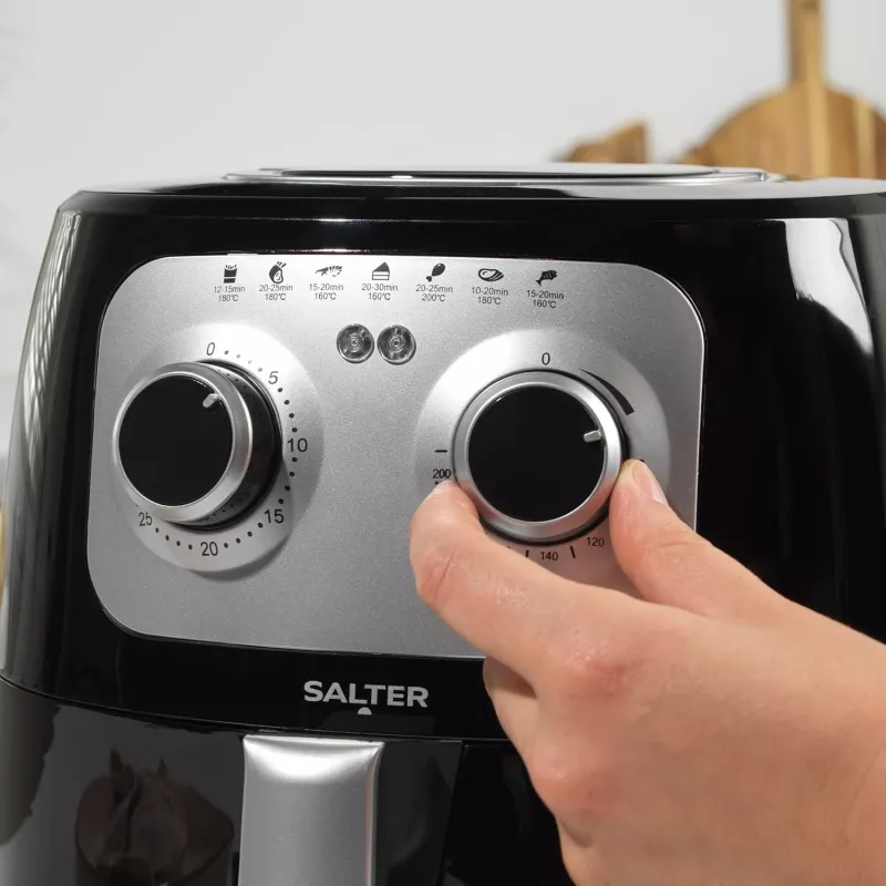 Handmatige heteluchtfriteuse Salter EK6364VDE, 4,2 l inhoud, compacte friteuse voor op het aanrecht
