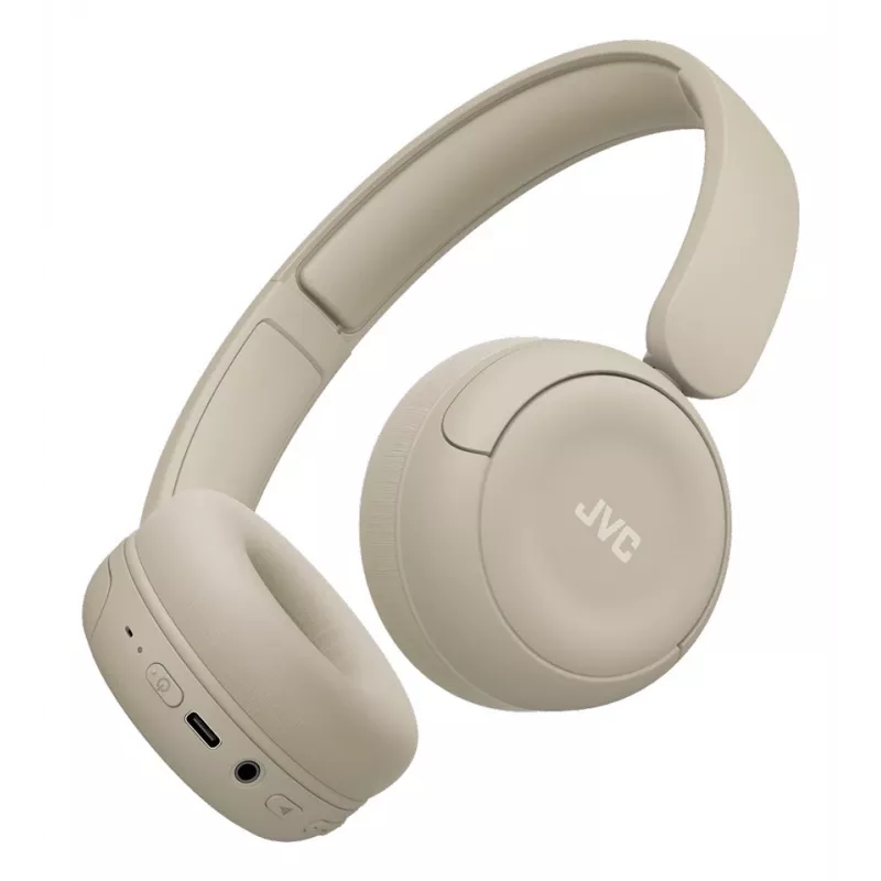 JVC HA-S59W headset bedraad & draadloos hoofdband muziek/dagelijks USB Type-C Bluetooth beige