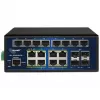 ALLNET ALL-SGI8120PM industriële PoE+ switch 20+4 poorten 10/100/1000 Mbps