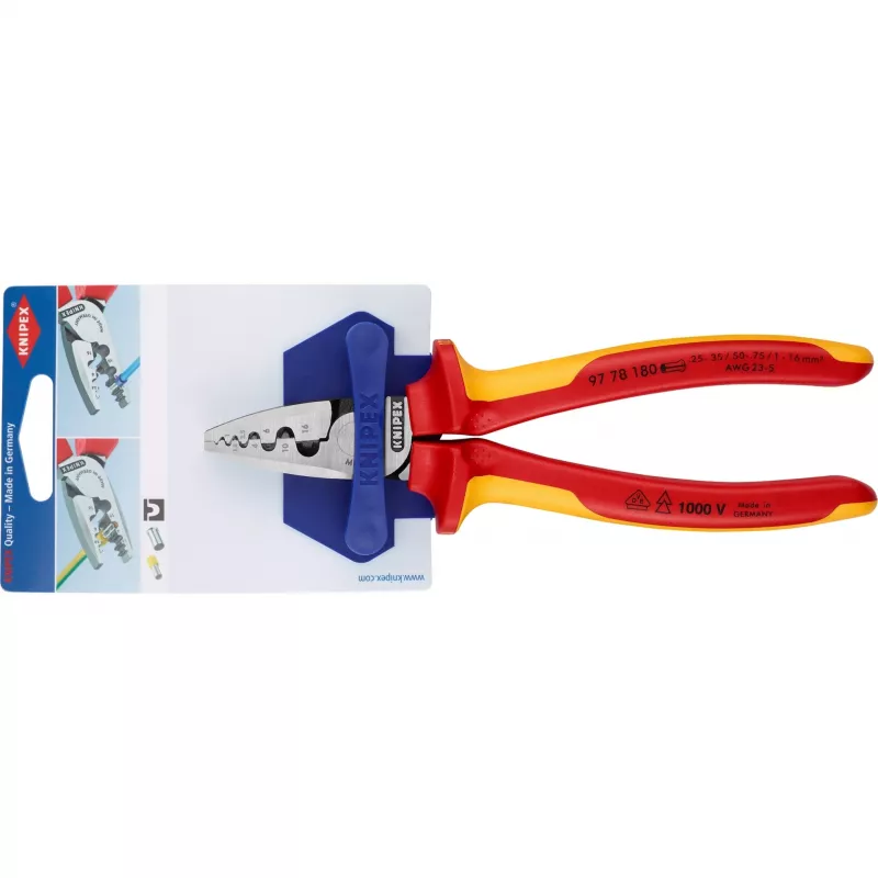 Kabel-crimp-combinatietang Knipex 97 78 180