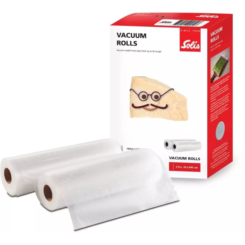 Solis Vac Rolls rollen voor vacuümverpakker 20 x 600 cm, 2 rollen
