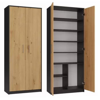 Topeshop OLIV 2D ANT/ART KPL boekenkast