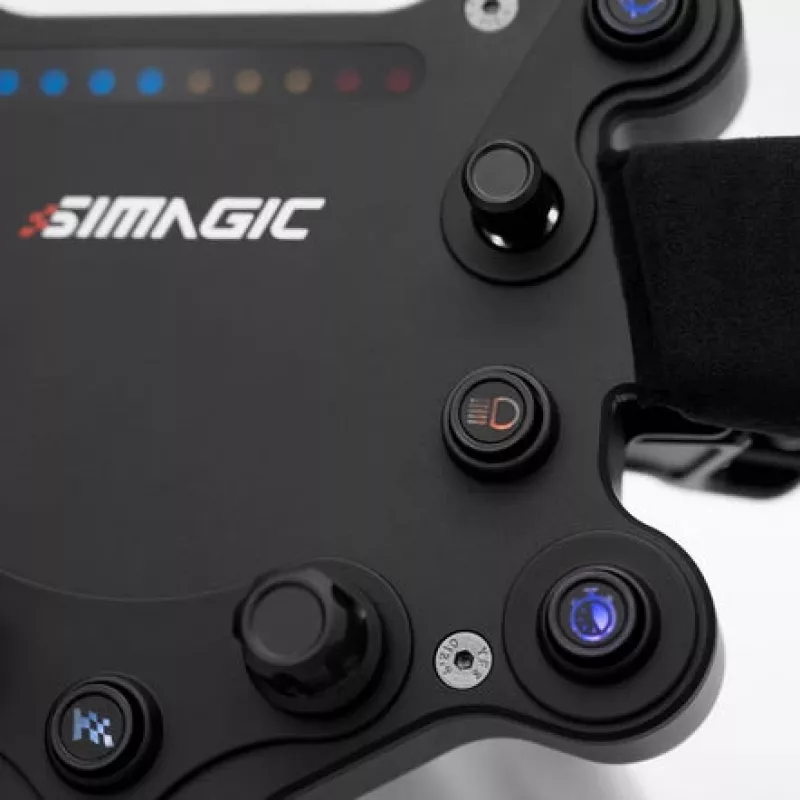 Simagic GTS Alcantara S202 — met Alcantara beklede sim-racing stuurwiel, model S202
