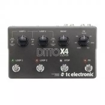 Looper TC Electronic Ditto X4 2-sporen-looper, 60 minuten looptijd