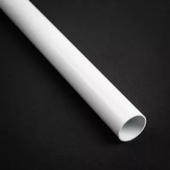 Bitspower Hardtubing 16 mm AD afgeschuinde messing buis, 500 mm, wit gelakt