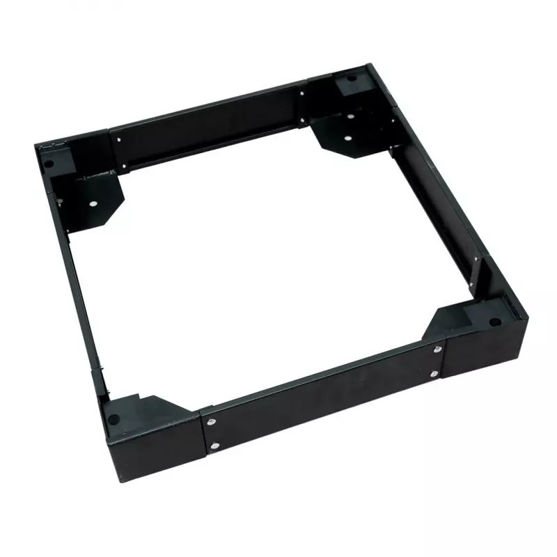 Rack-voet Extralink Plinth 800x800 zwart metaal 800mm breedte 800mm diepte 100mm hoogte