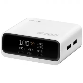 Oplaadstation Deck 100W GaN 3xUSB-C +2xUSB