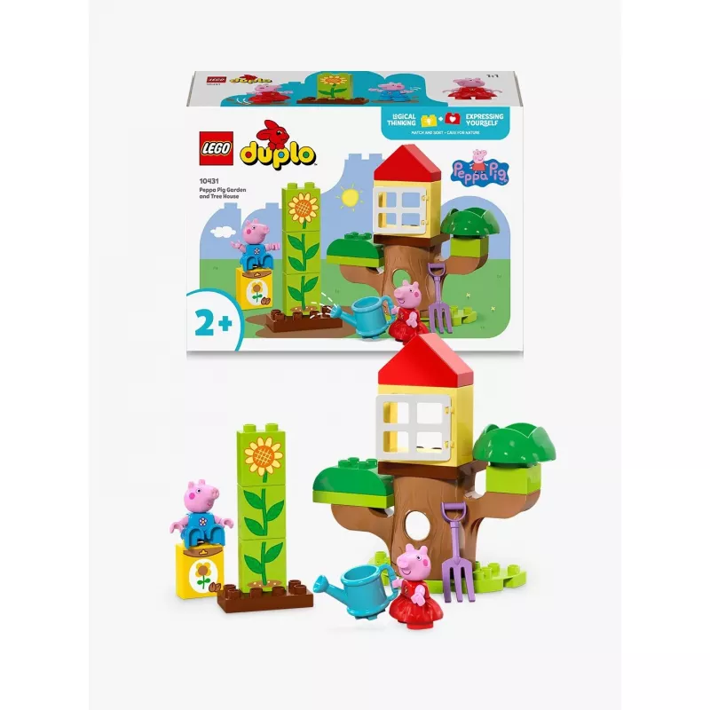 Lego 10431 Duplo Peppa Pig tuin en boomhut speelset