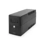 UPS DIGITUS DN-170063-B line-interactive 600 VA / 360 W, AVR, LCD, 2x type-F-uitgangen, 7-Ah-batterij