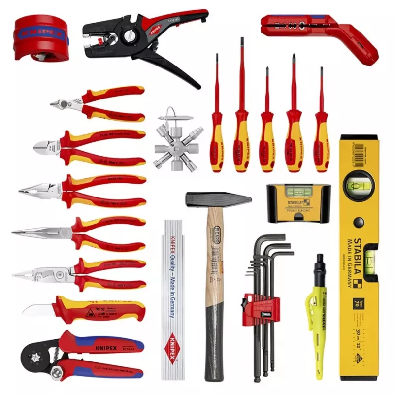 Knipex 00 21 33 E mechanica-gereedschapsset 22 gereedschappen