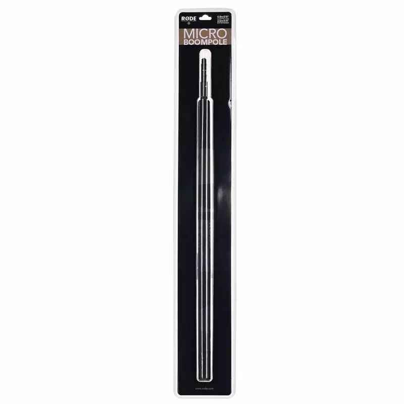 RØDE Micro Boompole – lichte, telescopische microfoonhengel, lengte 844 mm, gewicht 396 g, compacte ingeschoven hoogte 33 mm