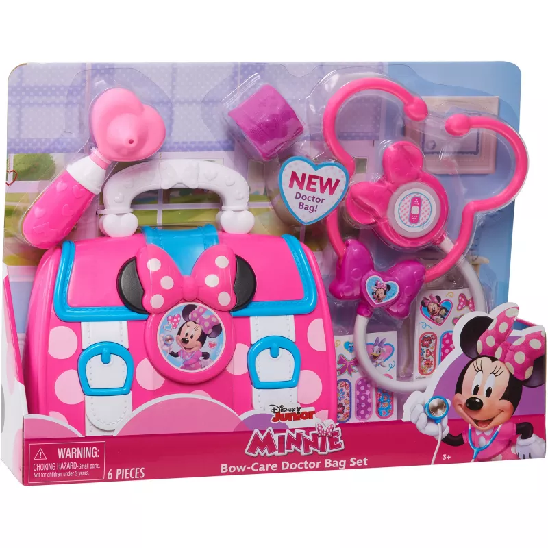 Disney Junior Minnie Mouse Bow-Care doktersset, huishoudelijk speelgoed voor kinderen