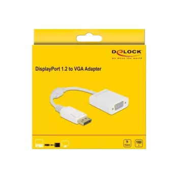 Adapter DisplayPort 1.2 stekker naar VGA bus DeLOCK 61007