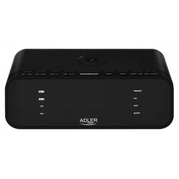 Wekker met radio, alarm en draadloze oplader Adler AD 1192B