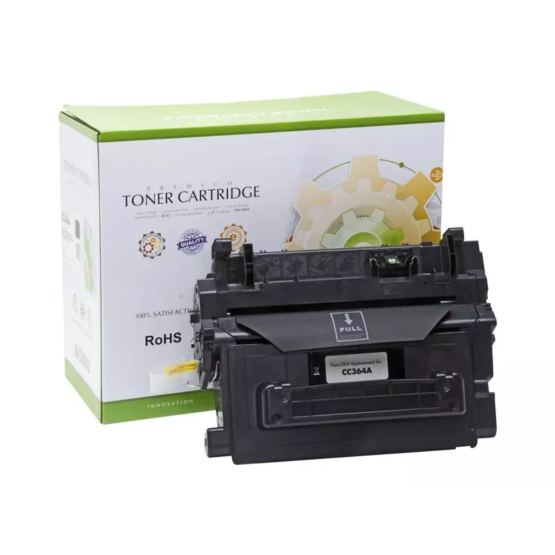 STATIC tonercartridge compatibel met HP CC364A zwart compatibel 10.000 pagina's