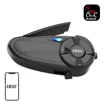 Motorintercom EJEAS Q7 Bluetooth helmheadset met groot bereik en handsfree communicatie
