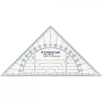 Staedtler Mars 568 38 geodriehoek, 16 cm, onbreekbaar