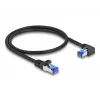 Netwerkkabel DeLOCK RJ45 Cat.6A S/FTP 0,5 m zwart