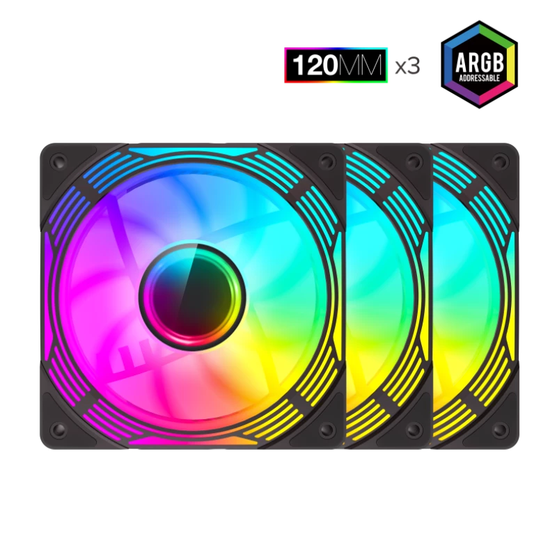 Gamemax | behuizingsventilator | KF300R BK | zwart