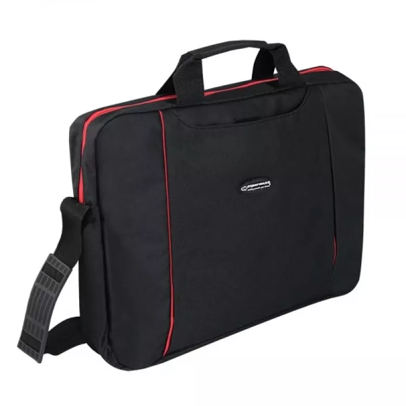 Esperanza SALERNO 39,6 cm (15,6) Toploader-tas zwart, rood