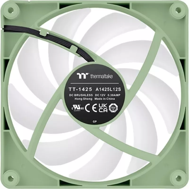 Thermaltake CT140 Reverse ARGB Sync Matcha Green 140 mm behuizingsventilatoren, 2-pack (CL-F201-PL14MG-A)