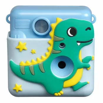 Denver KPC-1363BU kinder-instantcamera dino met thermische printer, 20 MP, blauw
