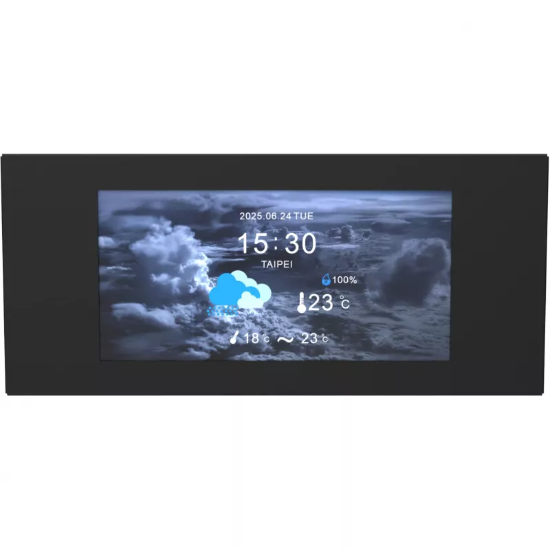 LCD-paneelkit Thermaltake View 600 TG 6,0 inch zwart — intern displaymodule voor pc-behuizingen
